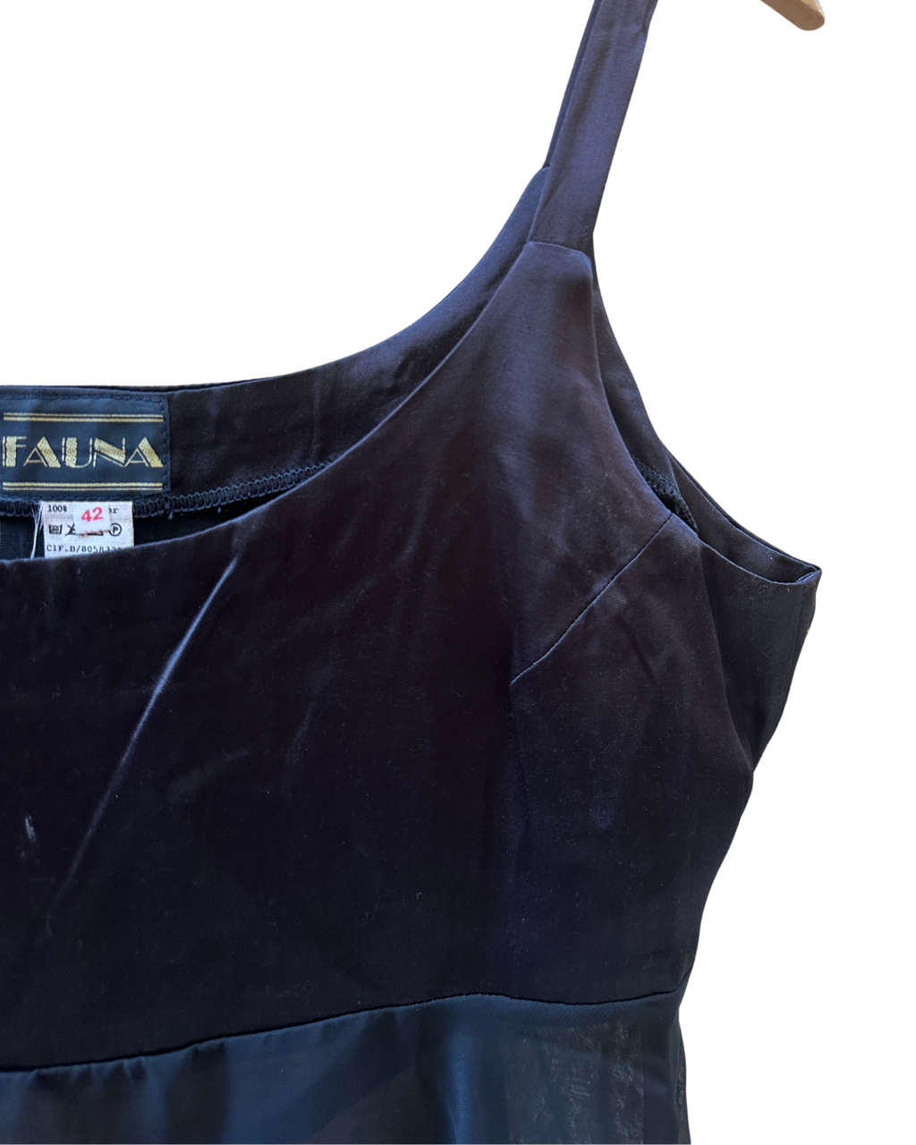 Fauna Cami Sheer Back-tie Top