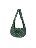 Y2K Distressed Denim Mini Shoulder Bag with Bow Detail