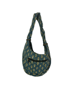 Y2K Distressed Denim Mini Shoulder Bag with Bow Detail