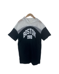 Vintage Style Boston 1998 Fishnet Yoke Hooded T-Shirt