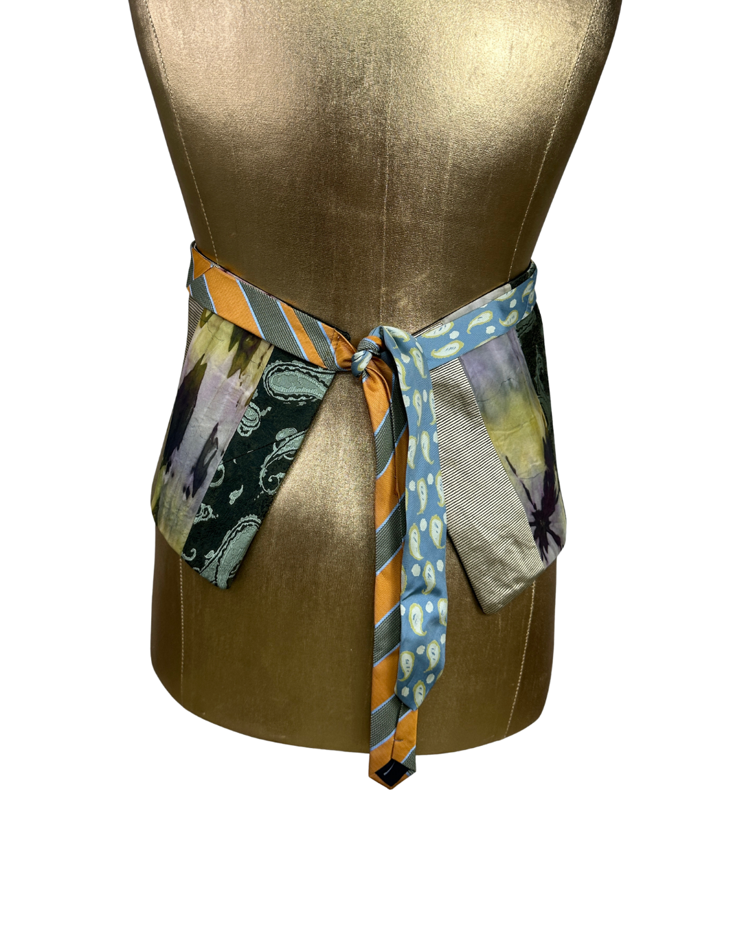 Handmade Upcycled Tie Vest Top with Choker