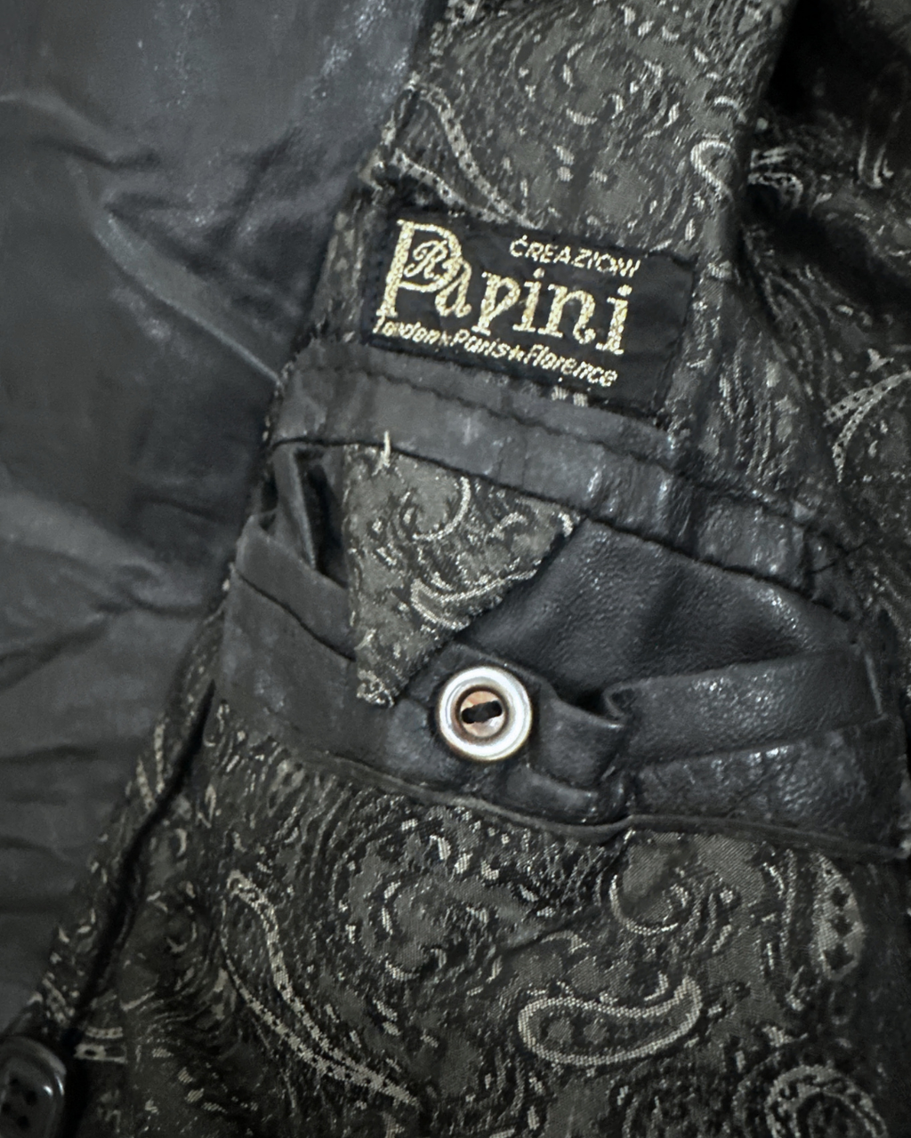 Vintage Papini Genuine Leather Jacket XL