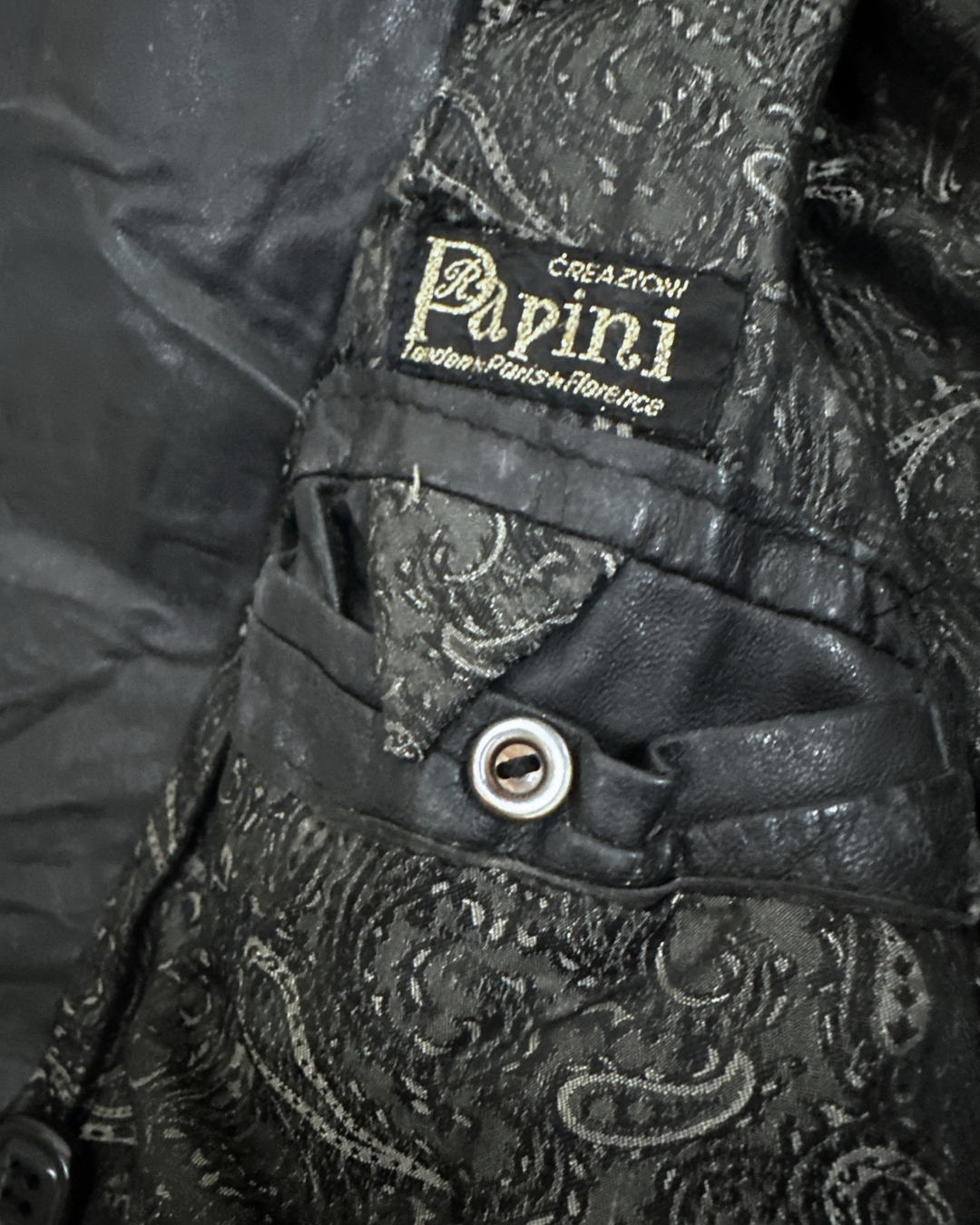 Vintage Papini Genuine Leather Jacket XL