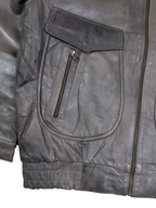 Vintage 90s 3 Suisses 'Le Chouchou' Genuine Leather Aviator Bomber Jacket