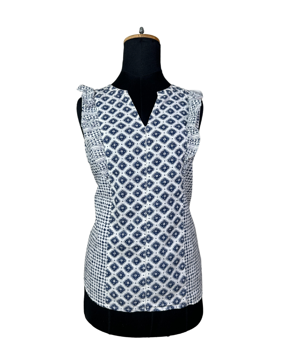 FatFace Sleeveless Printed Cotton Top