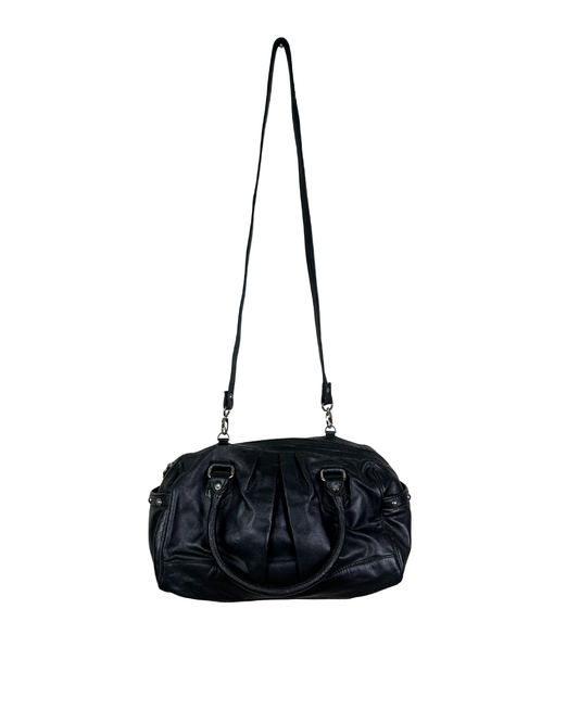 Vintage Genuine Leather Satchel Crossbody Bag