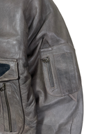 Vintage 90s 3 Suisses 'Le Chouchou' Genuine Leather Aviator Bomber Jacket