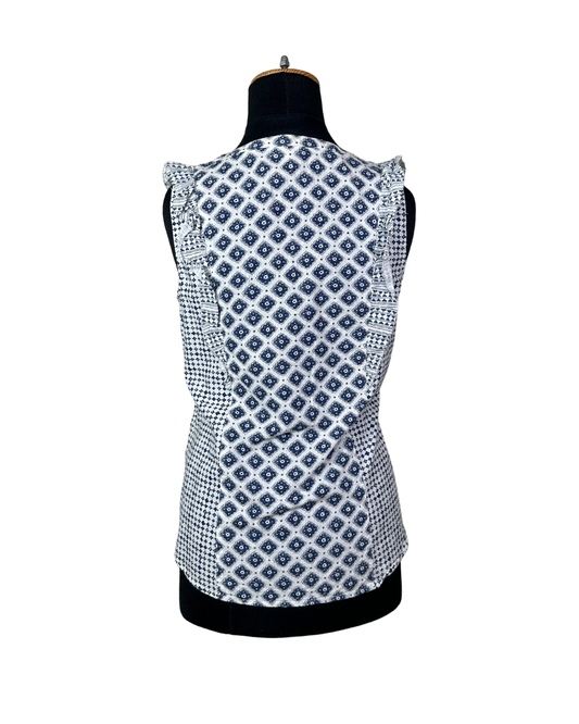 FatFace Sleeveless Printed Cotton Top