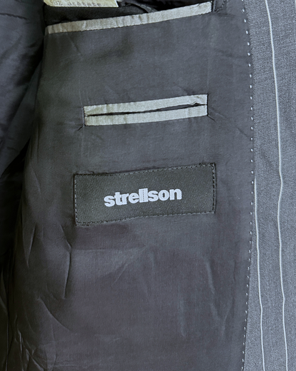 Vintage Strellson Pinstripe Full Suit - Size 48