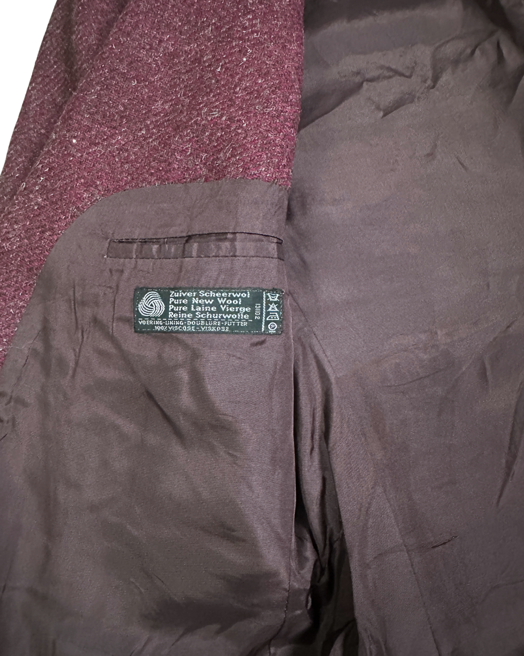 Vintage Bunschoten Pure Virgin Wool Double Breasted Blazer