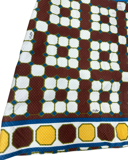 Vintage Bally Geometric Print Knee-Length Skirt Large