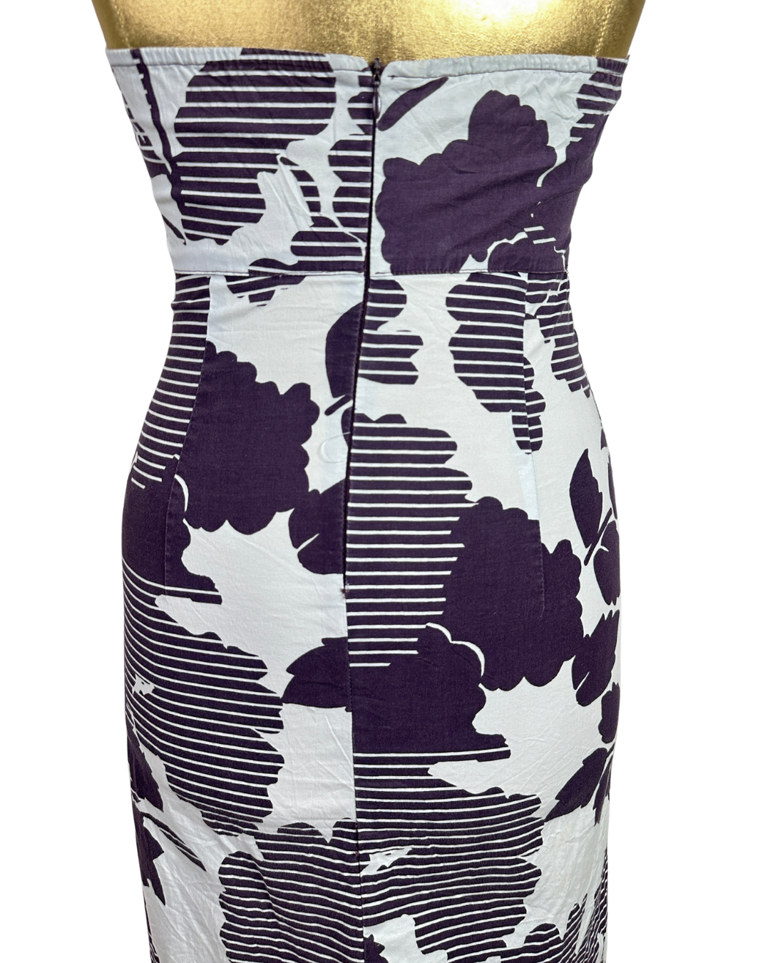Y2K Kookai Abstract Floral Halter Dress
