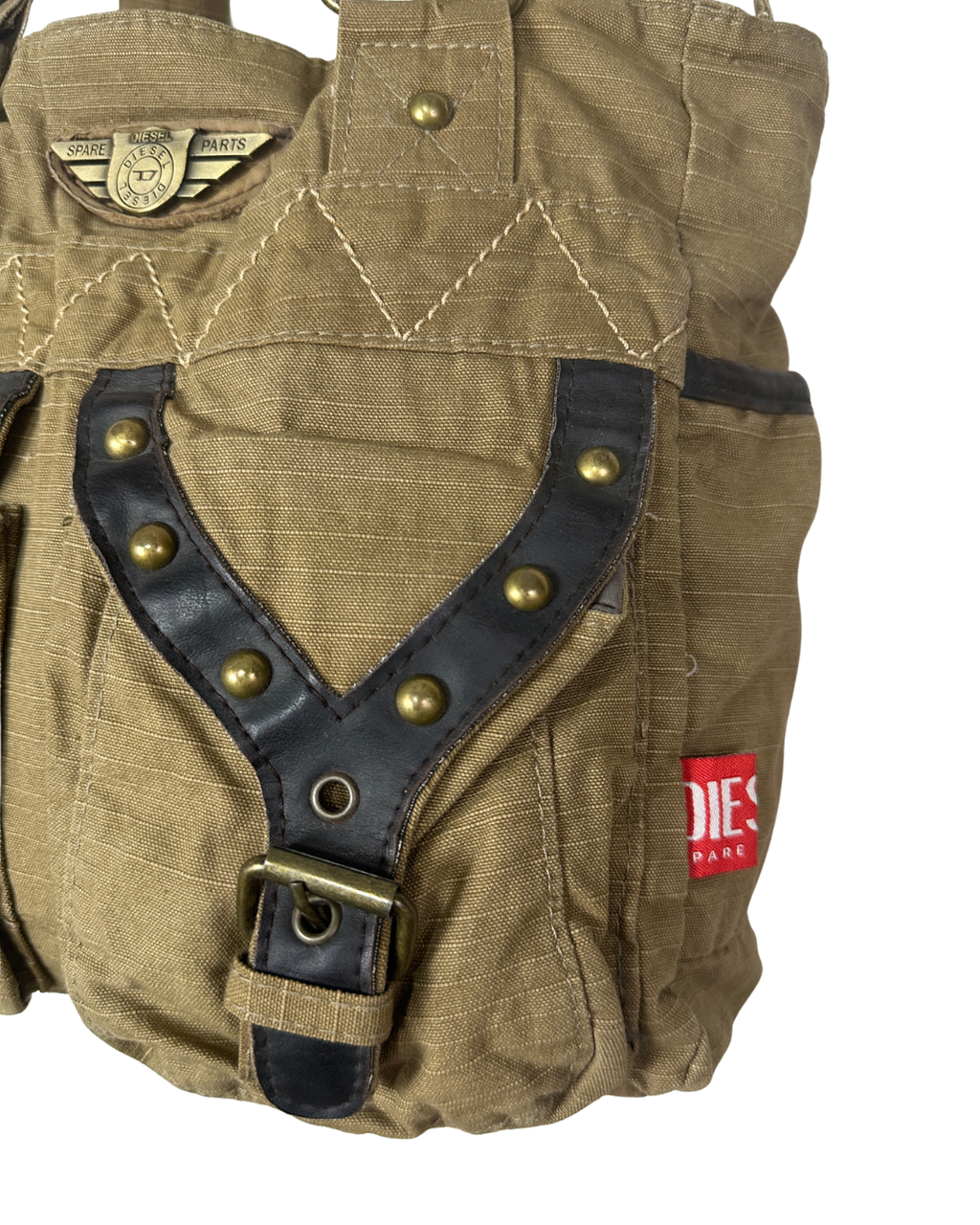 Vintage Diesel Spareparts Denim Shoulder Bag