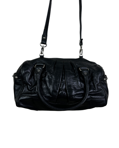 Vintage Genuine Leather Satchel Crossbody Bag