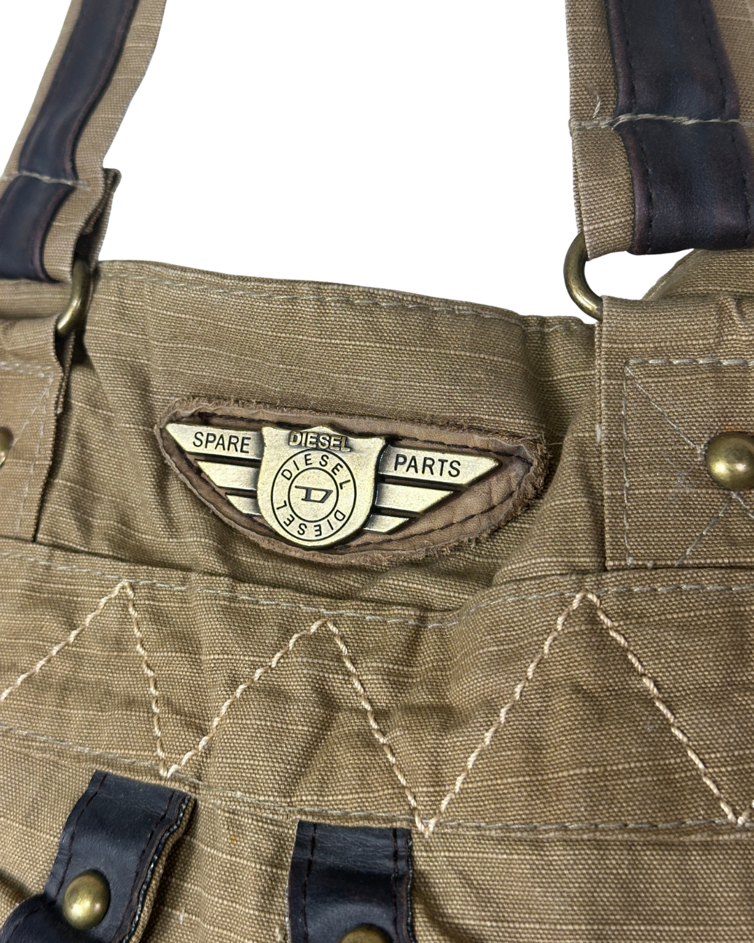 Vintage Diesel Spareparts Denim Shoulder Bag
