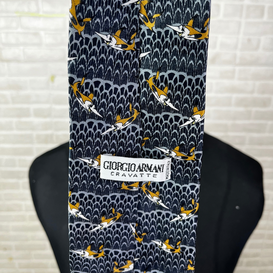 Giorgio Armani Swordfish Necktie 10 cm