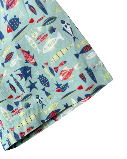 Sportscraft Fish Pattern. Shirt 3XL