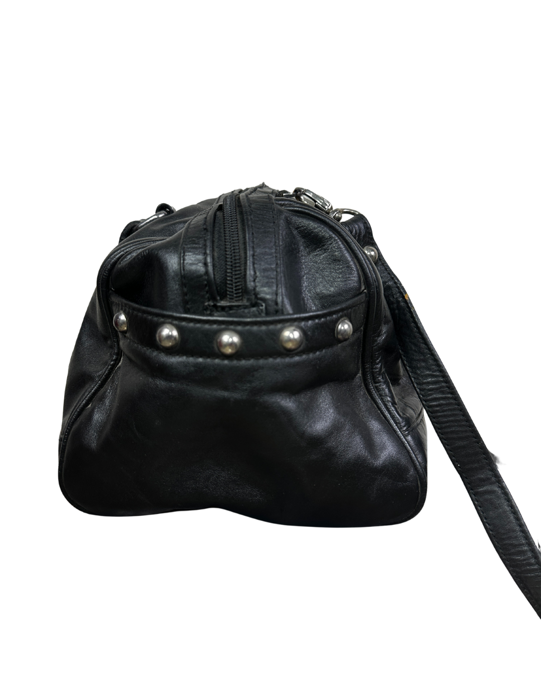 Vintage Genuine Leather Satchel Crossbody Bag