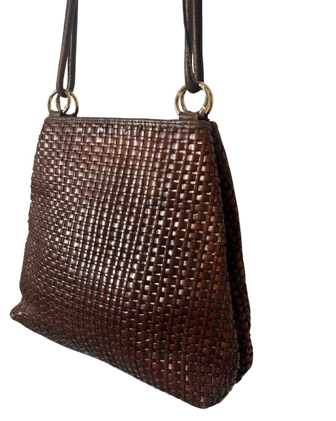 Preston & York Hand Woven Leather Hobo Bag