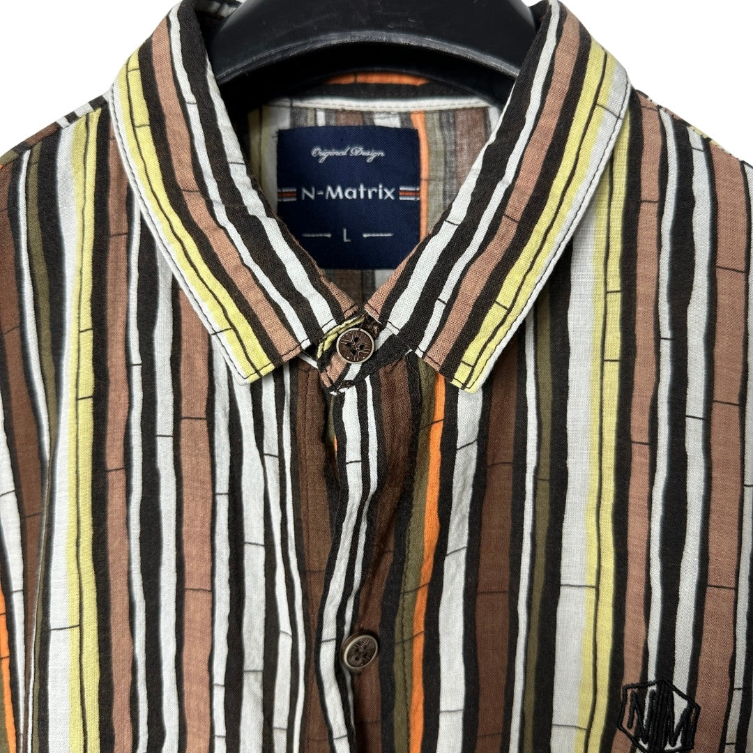 N-Matrix Striped Shirt Small