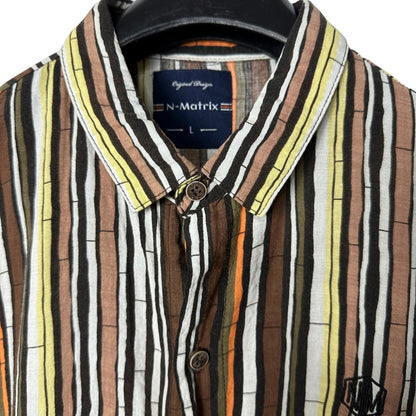 N-Matrix Striped Shirt Small