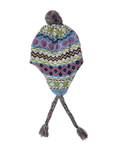 Patterned Earflap Beanie