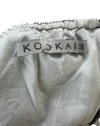 Y2K Kookai Abstract Floral Halter Dress