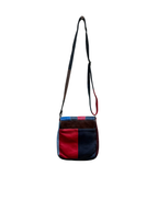 Colorblock Crossbody Genuine Leather Crossbody Bag
