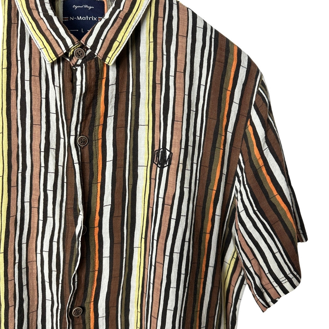 N-Matrix Striped Shirt Small