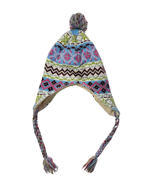 Patterned Earflap Beanie