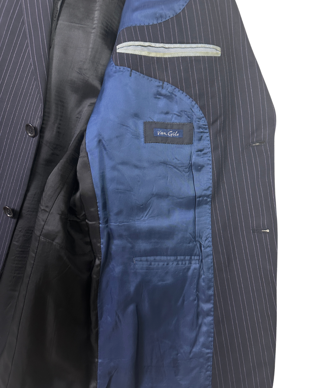 Van Gills Pinstripe Navy Blazer