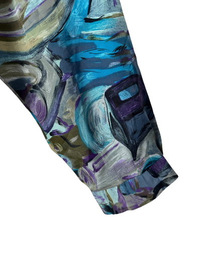Vintage Bold Abstract Long-Sleeve Women's Shirt