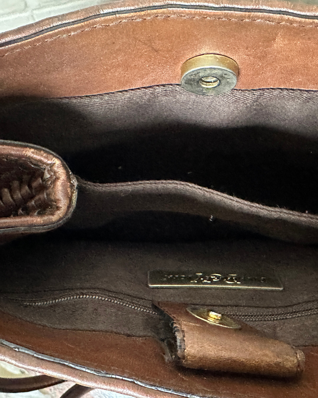 Preston & York Hand Woven Leather Hobo Bag