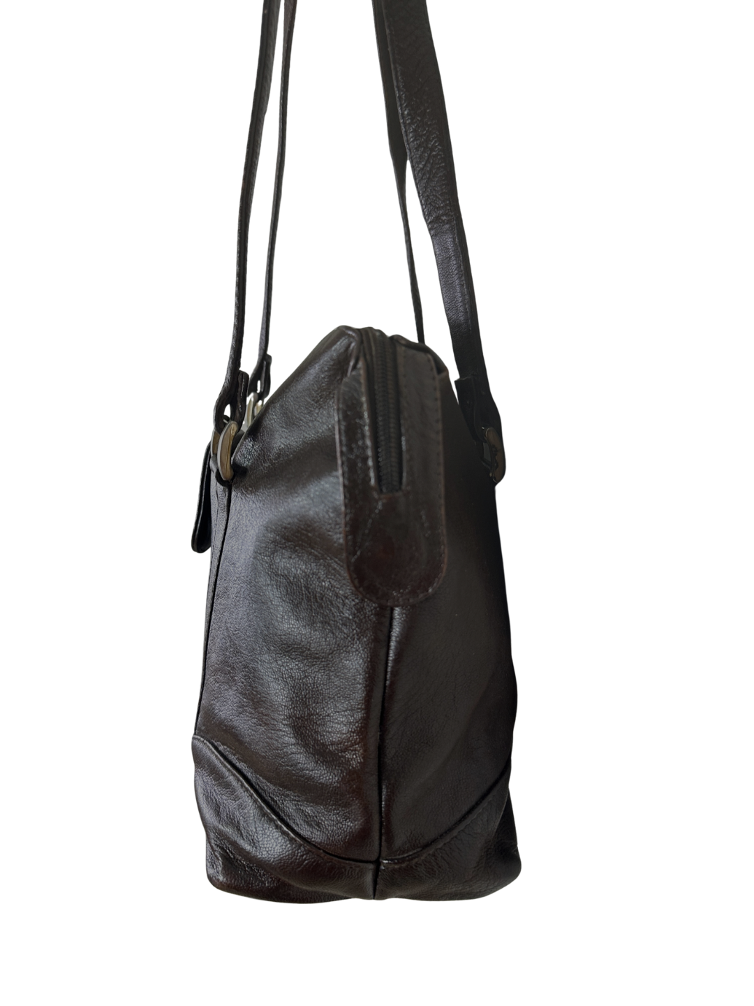 Vintage Brown Genuine Leather Shoulder Bag