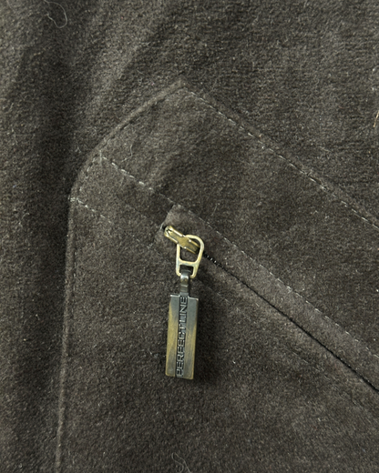 Belle Surprise Suede Zip-up Vest Medium