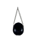 Retro Structured Round Statement Bag with Chunky Chain