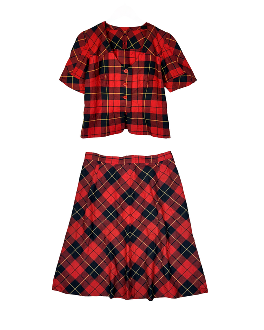 Vintage Plaid Co-ord Set