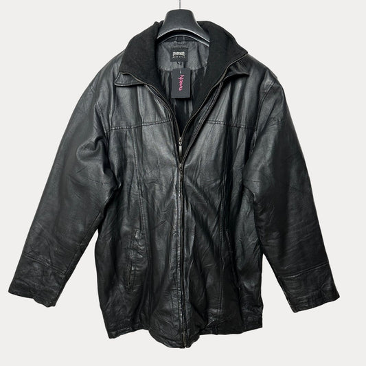 Genuine Leather with Faux Removable Fleece Piece XL