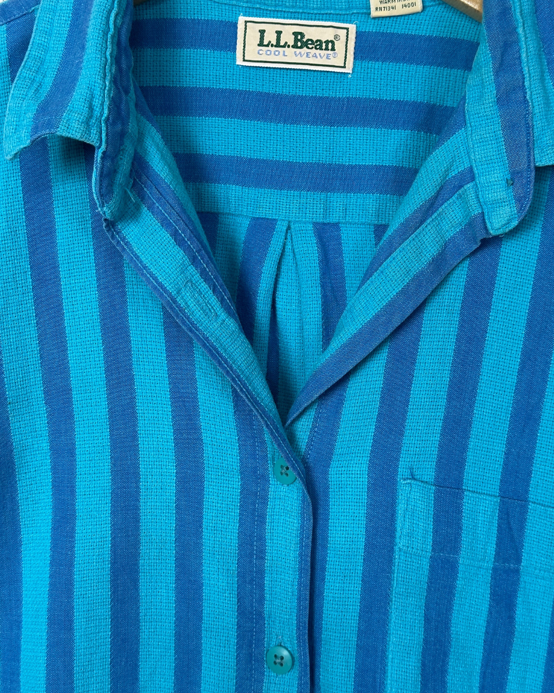 L.L. Bean Striped Shirt -  Women's Large