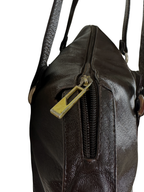 Vintage Brown Genuine Leather Shoulder Bag