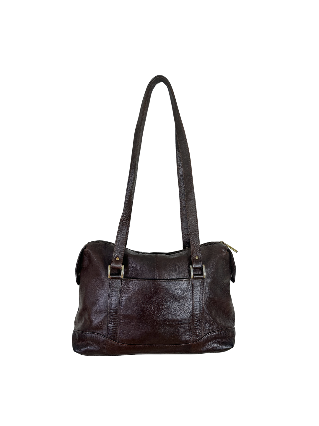 Vintage Brown Genuine Leather Shoulder Bag