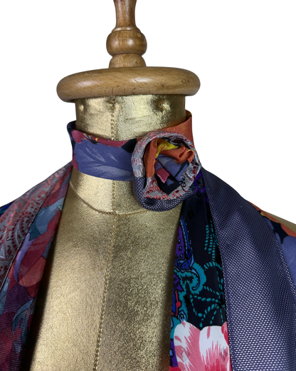 Handmade Upcycled Tie Halter Vest Top  & Choker