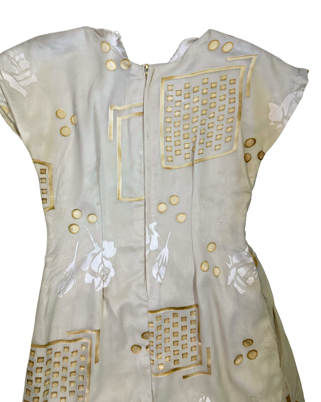 Vintage Boho Satin-Lined Maxi Dress