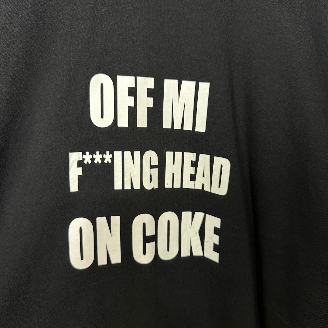 Fruit of the Loom Off Mi F***ING Head on Coke T-shirt Large