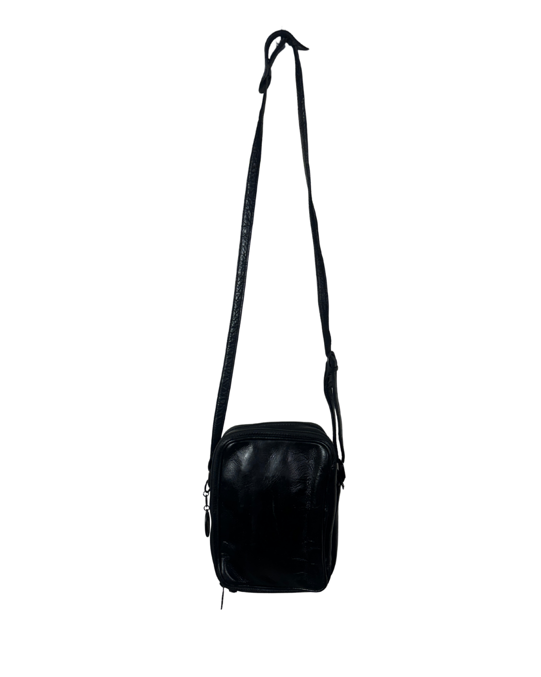 Vintage Unisex American Angel Genuine Leather Crossbody Bag