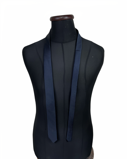 Navy Slim Necktie