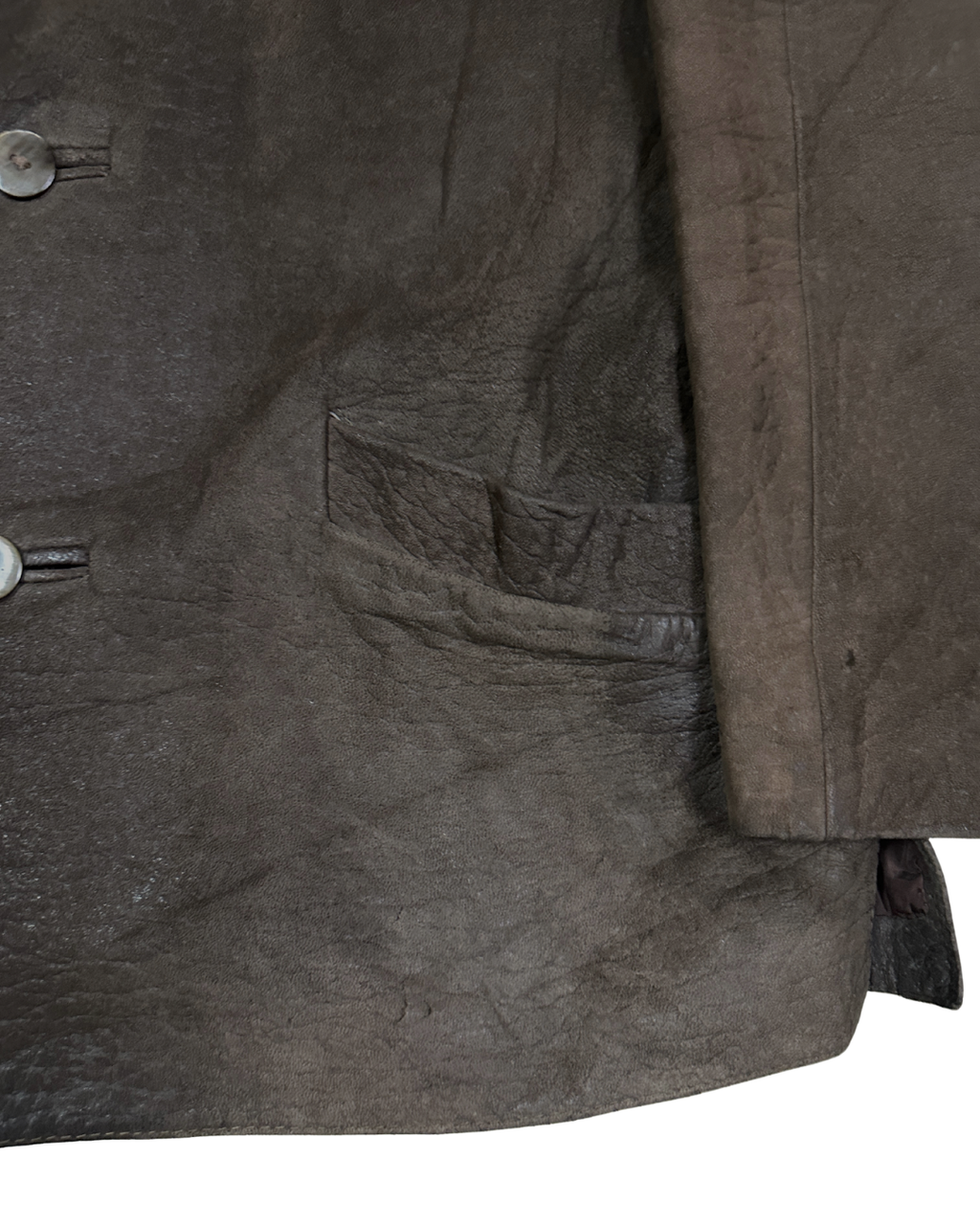 Vintage Silberdistel Genuine Leather Brown Jacket - Large