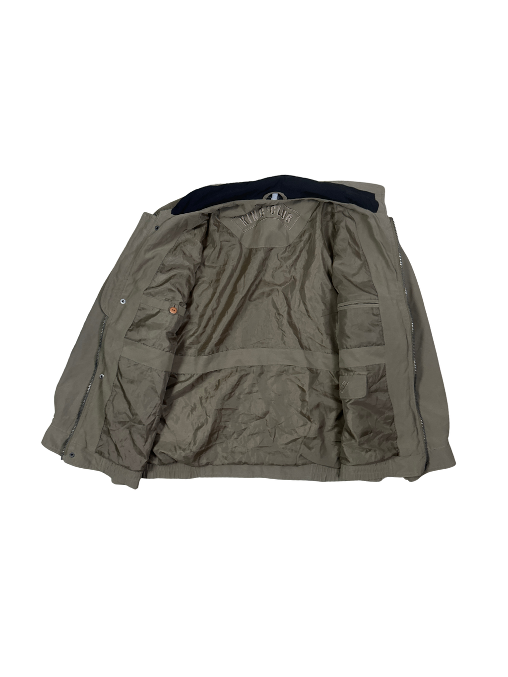 Kings Club Khaki Cargo Bomber Jacket - Large
