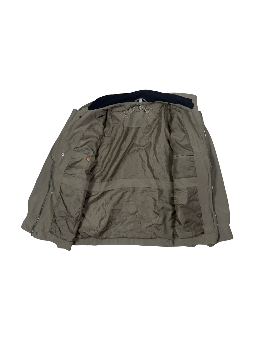 Kings Club Khaki Cargo Bomber Jacket - Large