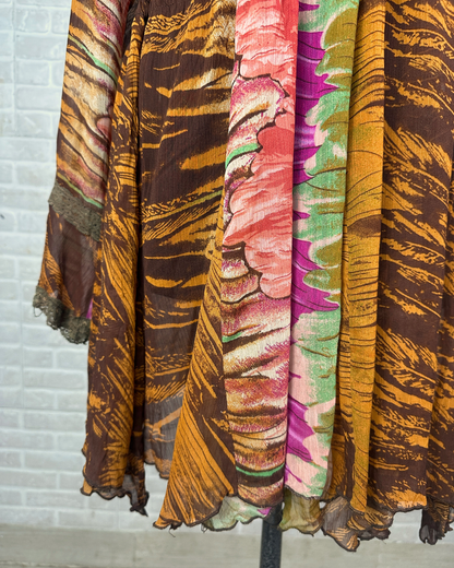 Y2K Boho Chiffon Dress